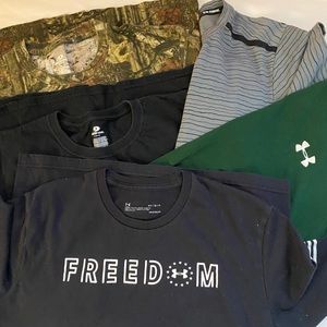 Men’s T-shirt bundle. Various brands. 5 total.